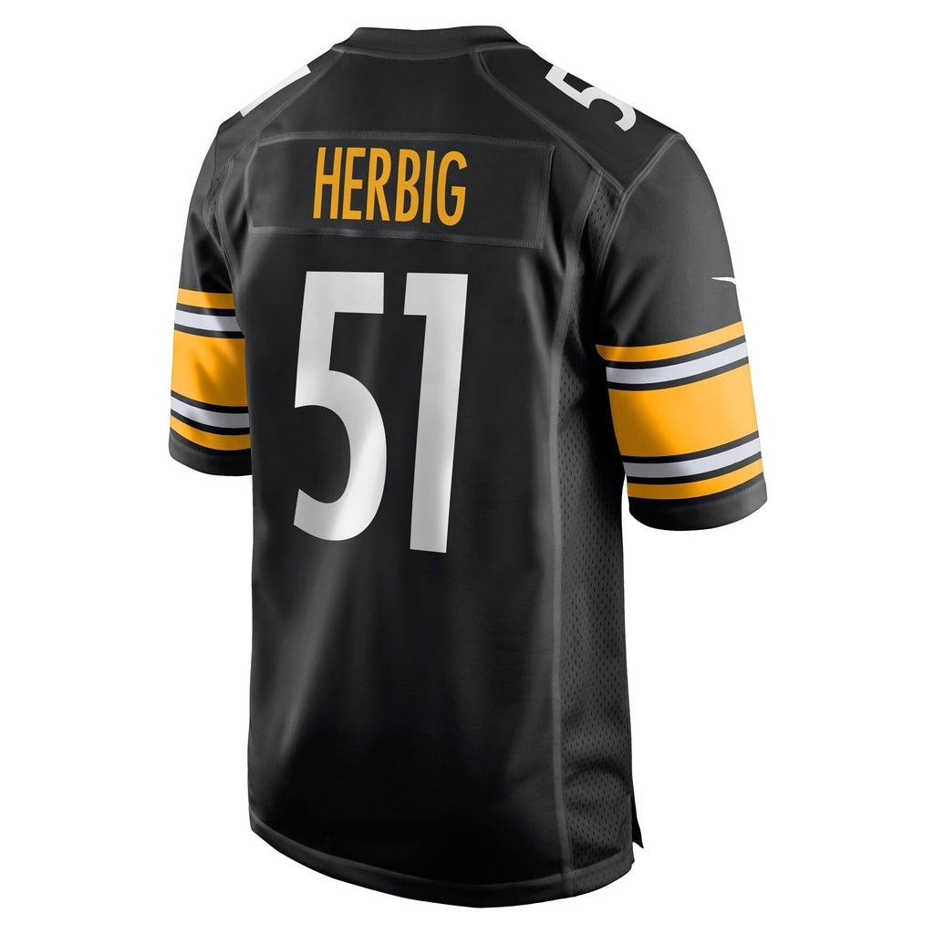 Nick Herbig Pittsburgh Steelers Nike  Game Jersey -  Black