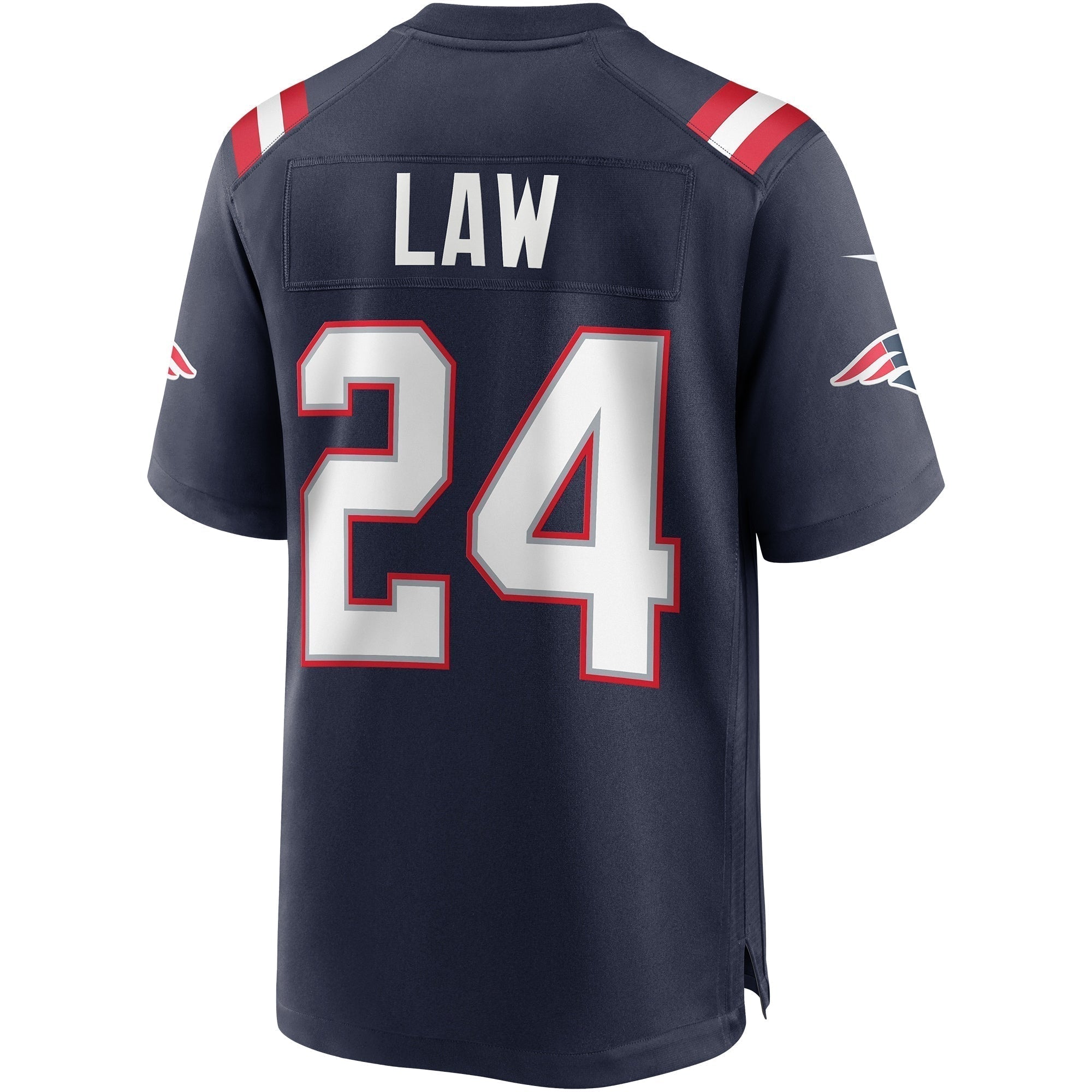Ty Law New England Patriots Nike Game Retired   Jersey - Navy