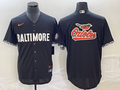 Men's Baltimore Orioles Black 2023 City Connect Replica Team Jersey1