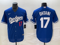 Men's Los Angeles Dodgers Shohei Ohtani #17 Blue Replica Player Jersey1