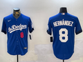 Men's Los Angeles Dodgers Enrique Hernandez #8 Royal City Connect Replica Game Jersey