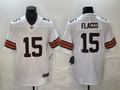 Men's Cleveland Browns Joe Flacco #15 White Game Player Jersey1