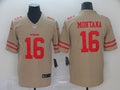 Men's San Francisco 49ers Joe Montana #16 Gold Inverted Legend Jersey1