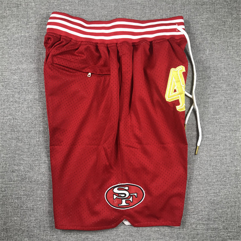 Men's San Francisco 49ers Scarlet Pocket Shorts1