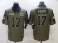 Men's Green Bay Packers Davante Adams #17 Brown Game Player Jersey1
