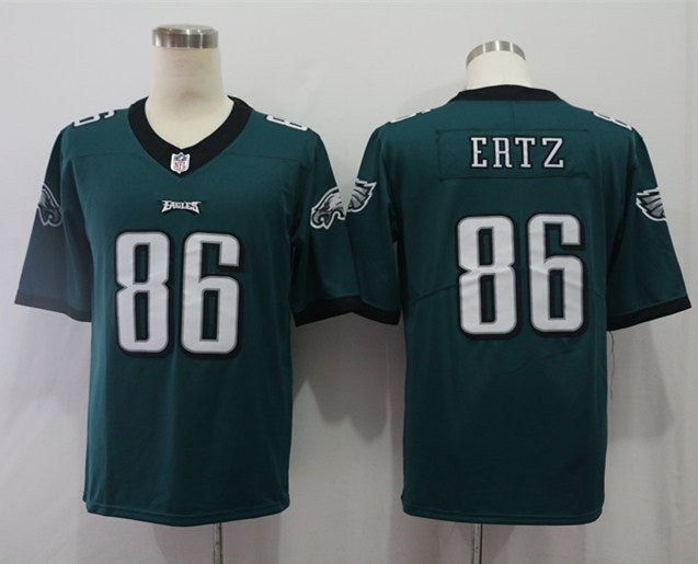 Men's Philadelphia Eagles Zach Ertz #86 Midnight Green Game Jersey1