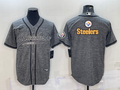 Men's Pittsburgh Steelers Gray Fashion Jersey1