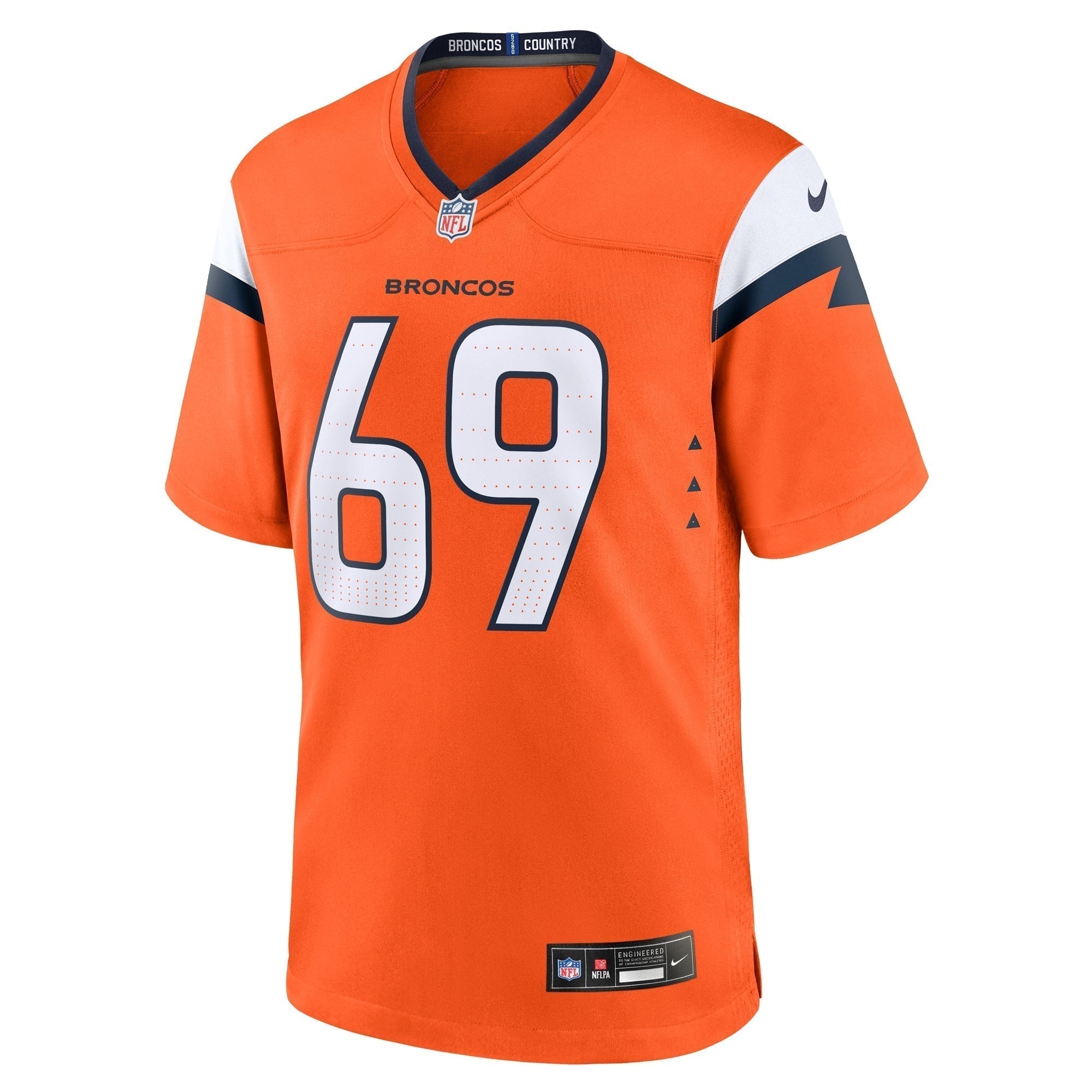 Mike McGlinchey Denver Broncos Nike Team Game Jersey -  Orange