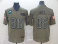 Men's Philadelphia Eagles Zach Ertz #86 Brown Game Jersey1