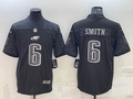Men's Philadelphia Eagles DeVonta Smith #6 Black RFLCTV Limited Jersey1