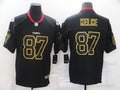 Men's Kansas City Chiefs Travis Kelce #87 Black Authentic Game Jersey1