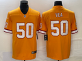 Men's Tampa Bay Buccaneers Vita Vea #50 Orange Throwback Game Jersey1