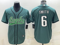 Men's Philadelphia Eagles DeVonta Smith #6 Midnight Green Game Jersey1 Joint Edition
