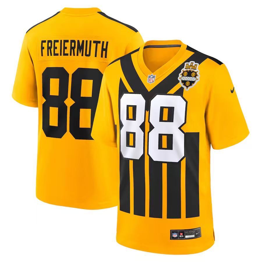 Men's Pittsburgh Steelers Pat Freiermuth Nike Jersey -  Retro Yellow-2