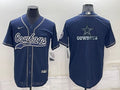 Men's Dallas Cowboys Navy Game Jersey1