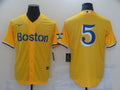 Men's Boston Red Sox Enrique Hernandez #5 Gold City Connect Replica Player Jersey1