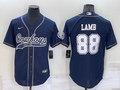 Men's Dallas Cowboys CeeDee Lamb #88 Navy Game Jersey1 Joint Edition