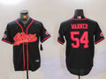 Men's San Francisco 49ers Fred Warner #54 Black Player Jersey1