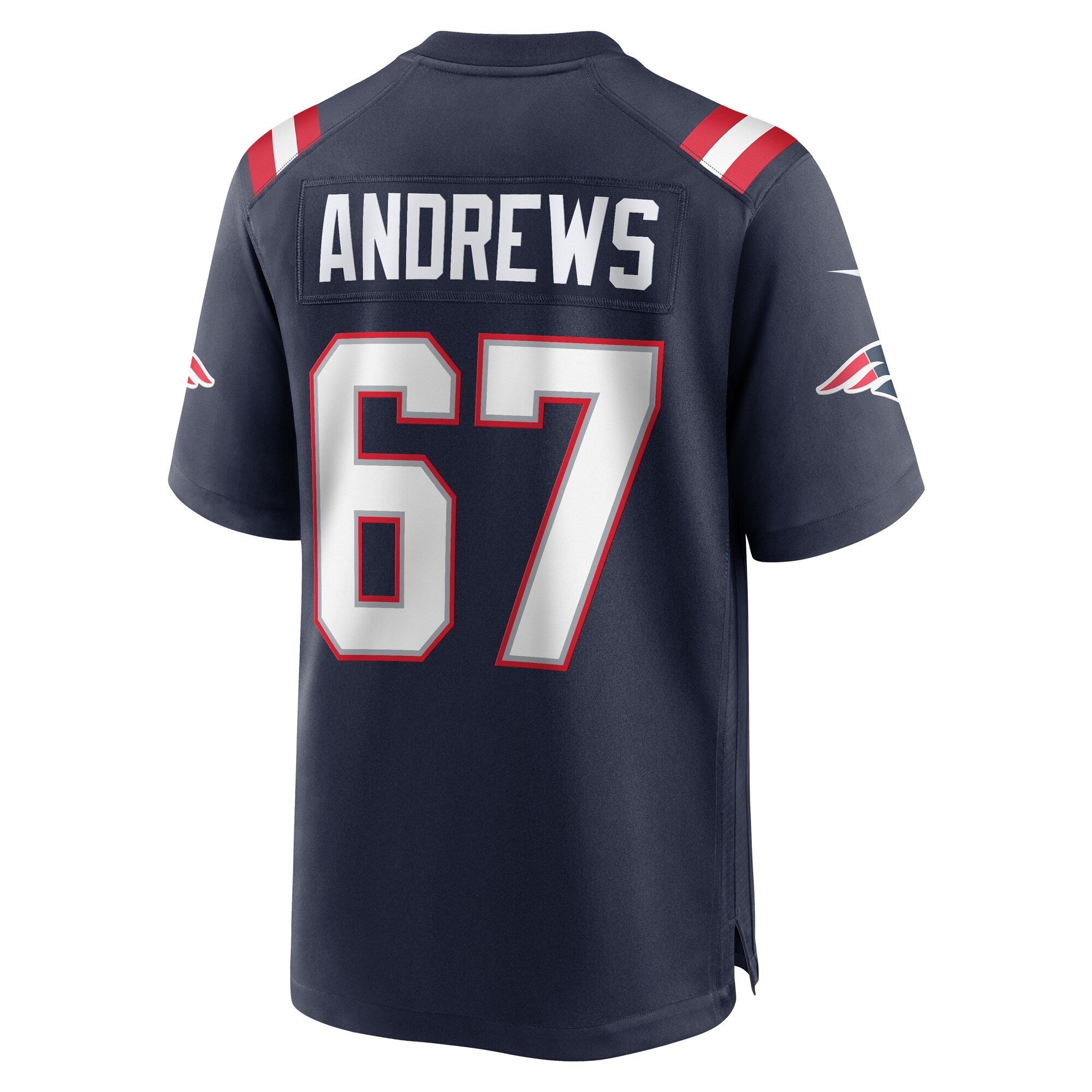 Jake Andrews New England Patriots Nike Team Game Jersey -  Navy
