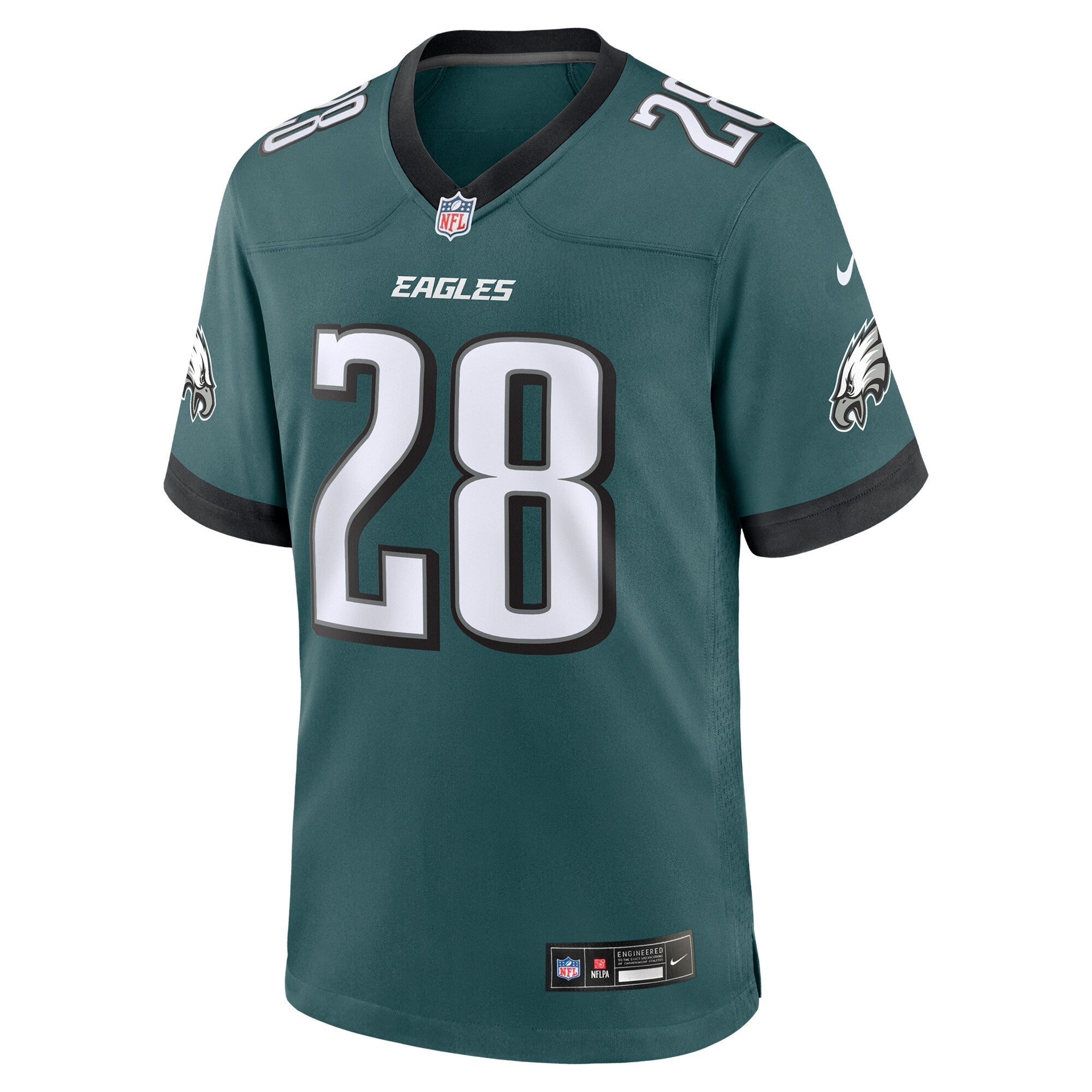 Will Shipley Philadelphia Eagles Nike Team Game Jersey - Midnight Green