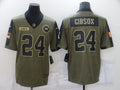 Men's Washington Commanders Antonio Gibson #24 Brown Game Jersey1