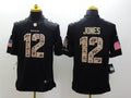 Men's Baltimore Ravens Jacoby Jones #12 Black Game Player Jersey1