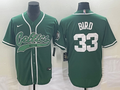 Men's Boston Celtics Larry Bird #33 Green Limited Player Jersey