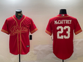 Men's San Francisco 49ers Christian McCaffrey #23 Scarlet Team Game Jersey1