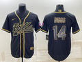 Men's Buffalo Bills Stefon Diggs #14 Black Game Jersey1 Joint Edition