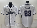 Men's Dallas Cowboys CeeDee Lamb #88 White Game Jersey1 Joint Edition