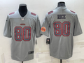 Men's San Francisco 49ers Jerry Rice #80 Gray Atmosphere Game Jersey1
