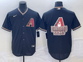 Men's Arizona Diamondbacks Black Replica Player Jersey1