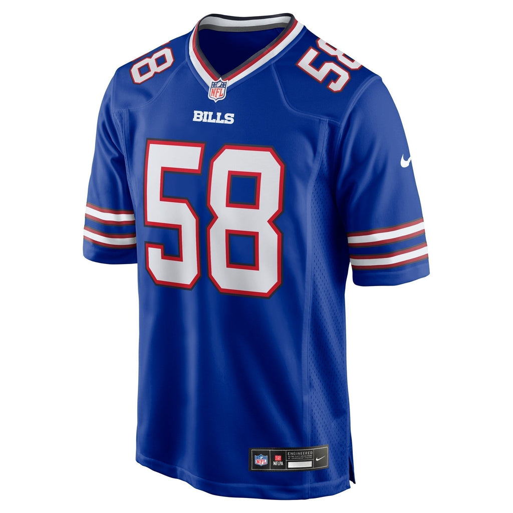Matt Milano Buffalo Bills Nike Game   Jersey - Royal