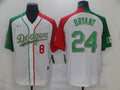 Men's Los Angeles Dodgers Kobe Bryant #8-24 White Game Player Jersey1