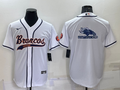 Men's Denver Broncos White Game Jersey1