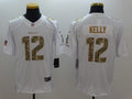 Men's Buffalo Bills Jim Kelly #12 White Game Player Jersey1
