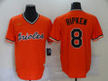 Men's Baltimore Orioles Cal Ripken Jr. #8 Orange Replica Team Jersey1