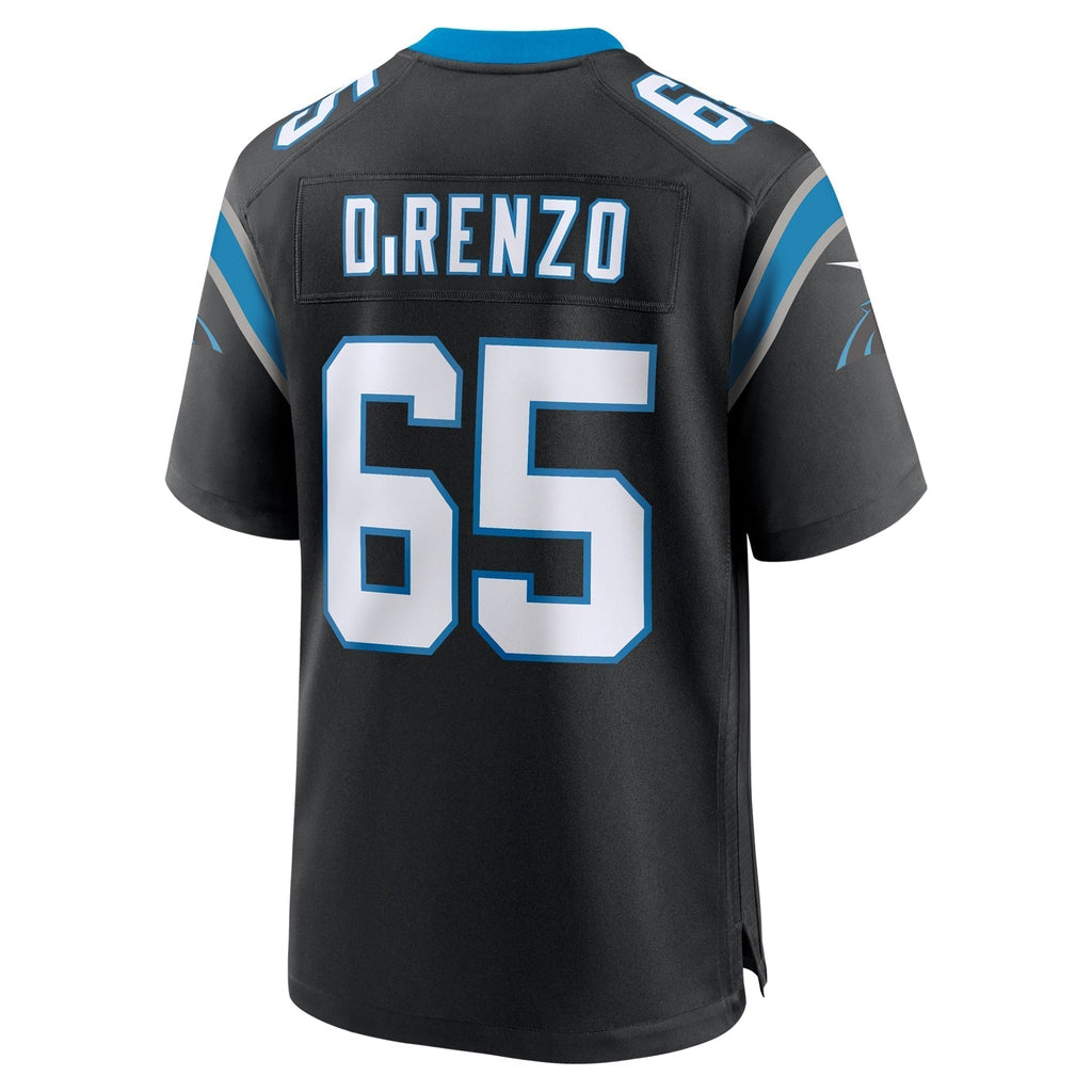 J.D. DiRenzo Carolina Panthers Nike  Game Jersey -  Black