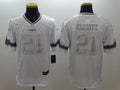 Men's Dallas Cowboys Ezekiel Elliott #21 White Game Team Jersey1