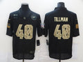 Men's Arizona Cardinals Pat Tillman #40 Black Player Game Jersey1