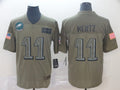 Men's Philadelphia Eagles Carson Wentz #11 Brown Team Game Jersey1