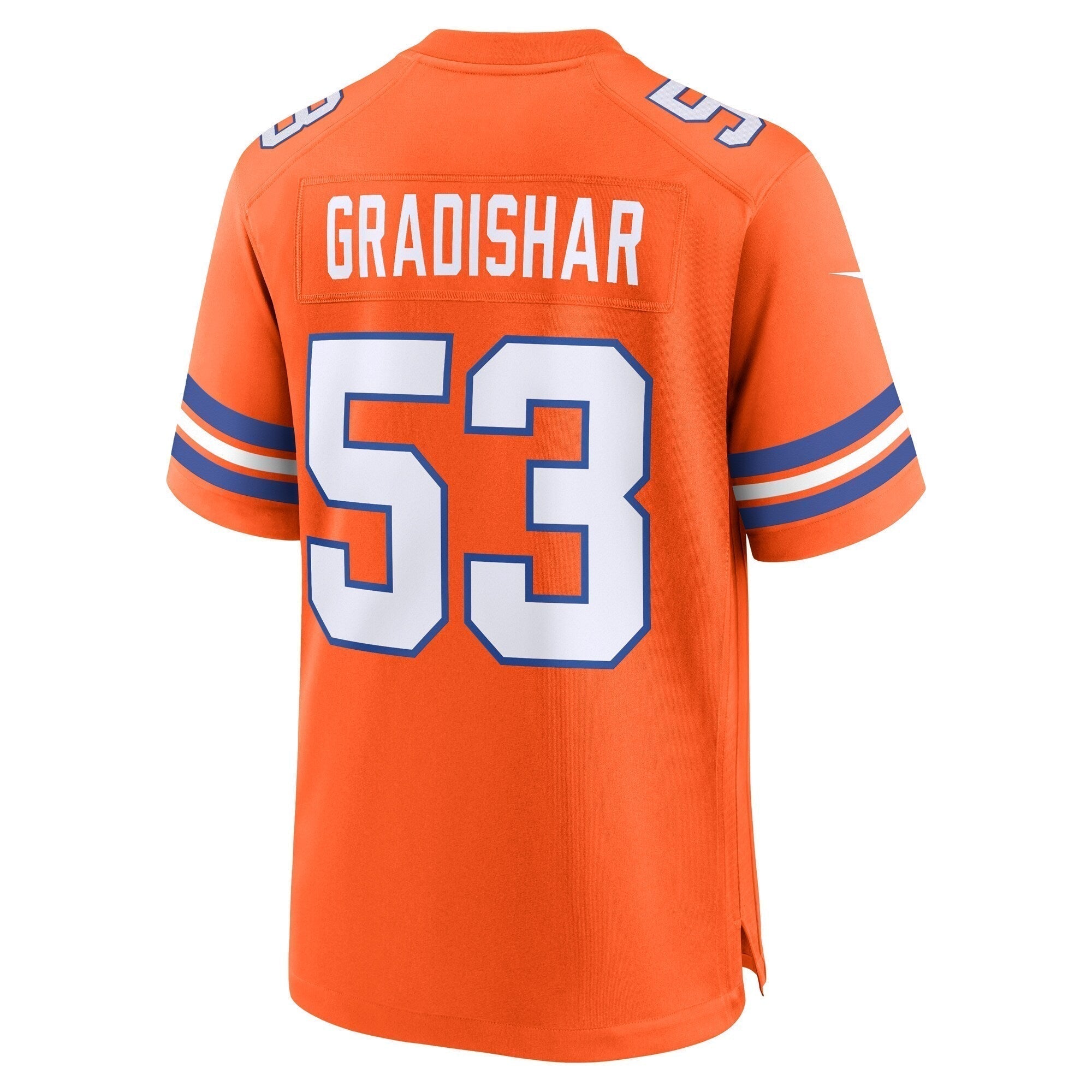 Randy Gradishar Denver Broncos Nike Mile High Collection 1977 Throwback Retired   Game Jersey - Orange
