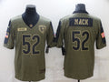 Men's Chicago Bears Khalil Mack #52 Brown Player Game Jersey1