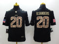 Men's Detroit Lions Barry Sanders #20 Black Game Jersey1
