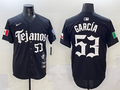 Men's Texas Rangers Adolis Garcia #53 Black Player Jersey