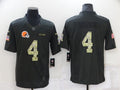 Men's Cleveland Browns Deshaun Watson #4 Black Authentic Game Jersey1