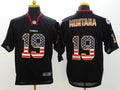 Men's Kansas City Chiefs Joe Montana #19 Black Game Jersey1