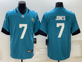 Men's Jacksonville Jaguars Zay Jones #7 Teal Game Jersey1