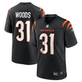 Ickey Woods Cincinnati Bengals Nike Retired   Game Jersey - Black