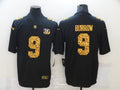 Men's Cincinnati Bengals Joe Burrow #9 Black Player Game Jersey1